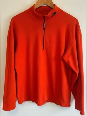 The North Face Flight Series Mens 1/4 Zip Sweater Size M Mock Neck Logo Pullover